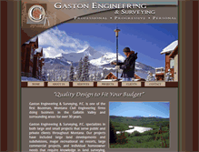 Tablet Screenshot of gastonengineering.com